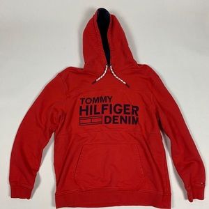 Tommy Hilfiger Denim Red Hoodie XL